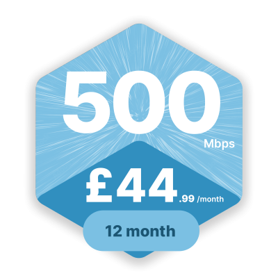 12 month 500mbps icon